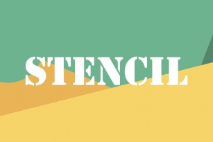 Stencil Font Font Download