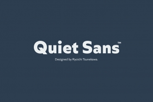 Quiet Sans Font Font Download