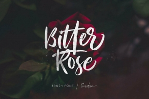 Bitter Rose Font Font Download