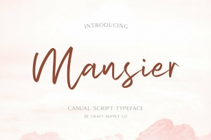 Mansier Font Font Download