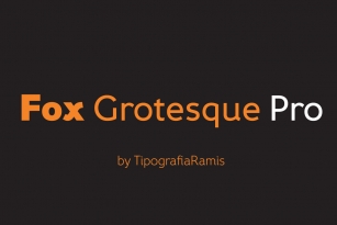 Fox Grotesque Pro Font Font Download