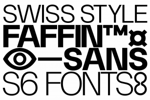 Faffin Sans Font Font Download