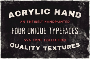 Acrylic Hand SVG Font Font Download
