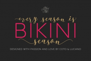 Bikini Season Font Font Download