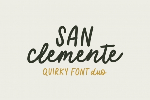 San Clemente Duo Font Download