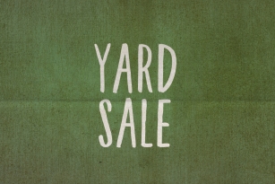 Yard Sale Font Font Download