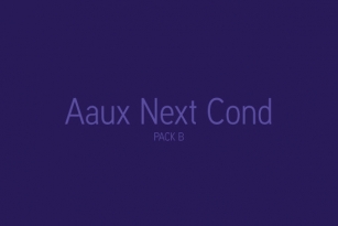 Aaux Next Cond Pack B Font Font Download