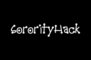 Sorority Hack Font Font Download