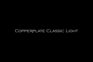Copperplate Classic Light Font Font Download