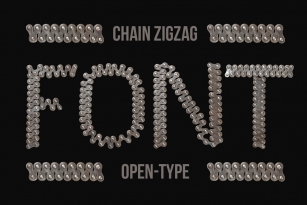 Chain Zigzag SVG Font Font Download