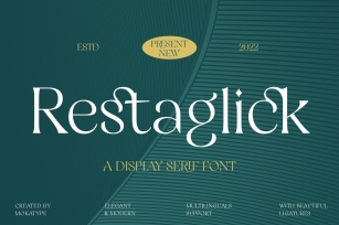 Restaglick Font Font Download