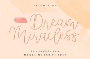 Dream Miracless Font Font Download