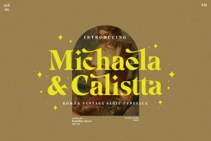 Michaela Calistta Font Font Download