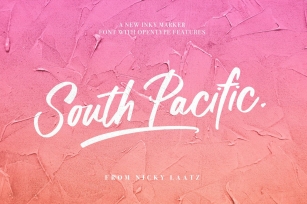 South Pacific Marker: Inky Boldness Meets Casual Elegance Font Download