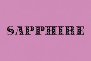 Sapphire Font Font Download