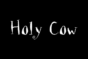 Holy Cow Font Font Download