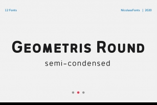 Geometris Round Font Font Download