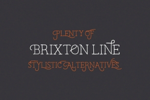 Brixton Line Font Font Download