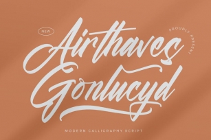 Airthaves Gonlucyd Modern Calligraphy Script Font Font Download