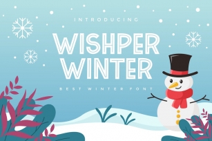 Wishper Winter - Modern Font Font Download
