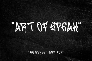 Art Of Speak - Street Art Font Font Download