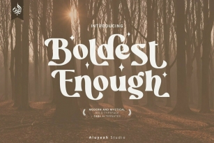 Boldest Enough Font Font Download