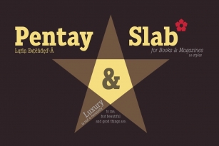 Pentay Slab Font Font Download