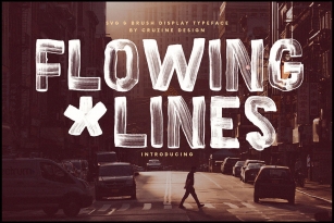 Flowing Lines Font Font Download