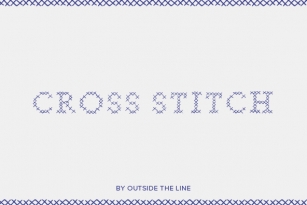 Cross Stitch Font Font Download