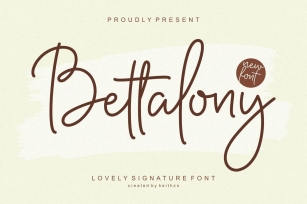 Bettalony Font Font Download