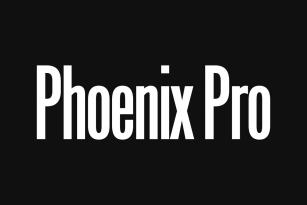 Phoenix Pro Font Font Download