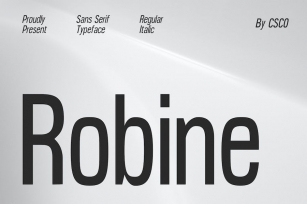 Robine â€“ Condensed Sans Serif Font Download