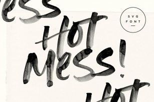 Hot Mess SVG: A with Artistic Chaos Font Download