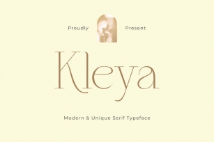 Kleya - Modern Unique Serif Typeface Font Download