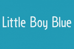 Little Boy Blue Font Font Download