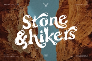 Stone and Hikers Font Font Download