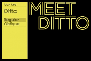 Ditto Font Font Download