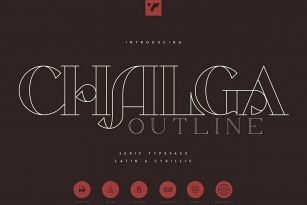 Chalga Outline Font Font Download