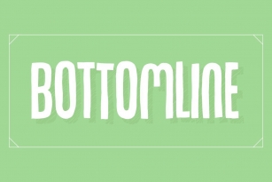 Bottomline Font Font Download
