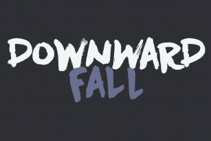 Downward Fall Font Font Download