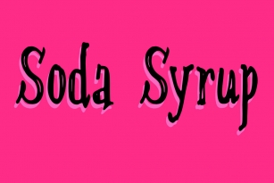 Soda Syrup Font Font Download