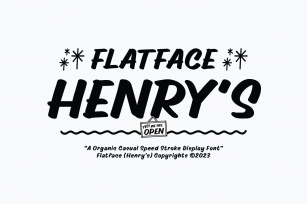 Flatface Henrys Font Font Download