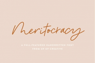 Meritocracy Font Font Download