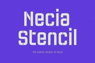 Necia Stencil Font Font Download