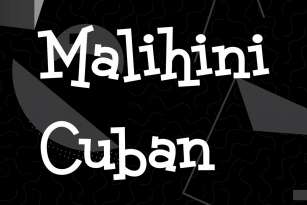 Malihini Cuban Font Font Download