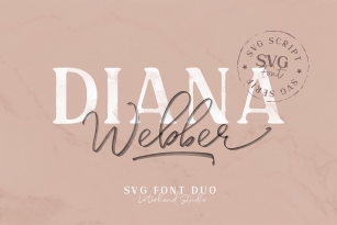 Diana Webber - SVG Duo Font Download