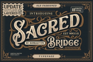 Sacred Bridge Font Font Download