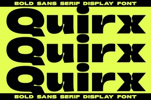 Quirx Font Font Download