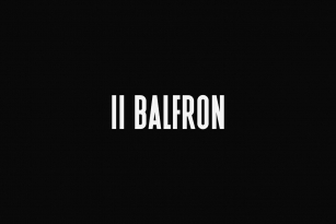 II Balfron: A Typeface Inspired by Brutalist Architecture Font Download