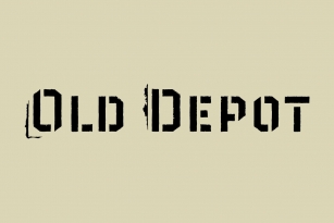 Old Depot Font Font Download